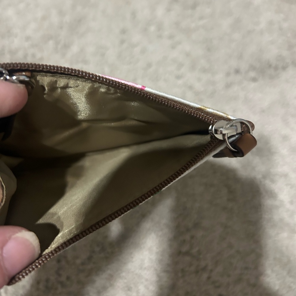 Coach Poppy Multicolor Patchwork Keychain Wallet - Picture 7 of 7